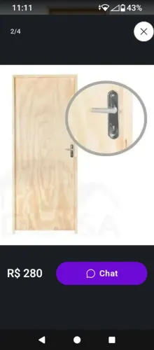 Porta com batente