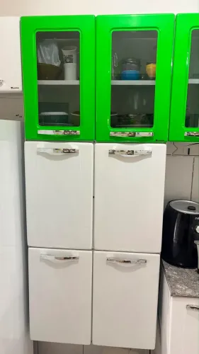 Armário de Cozinha Cozimax em Aço Completo com Tampo de Granito