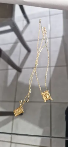 CORRENTE ESCAPULÁRIO PIASTRINE 60CM OURO 18K