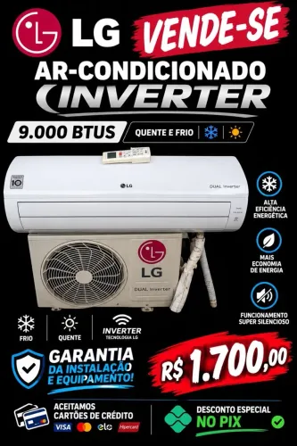 Ar-condicionado LG 9000 Btus Inverter