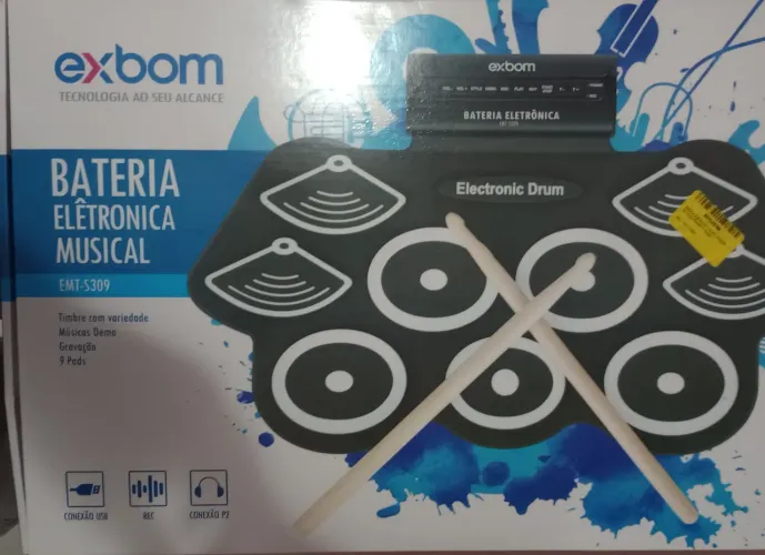 Bateria eletrônica Portátil Exbom