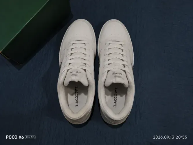 Tênis Lacoste T-Base Original Branco | Novo na Caixa | Tam. 41