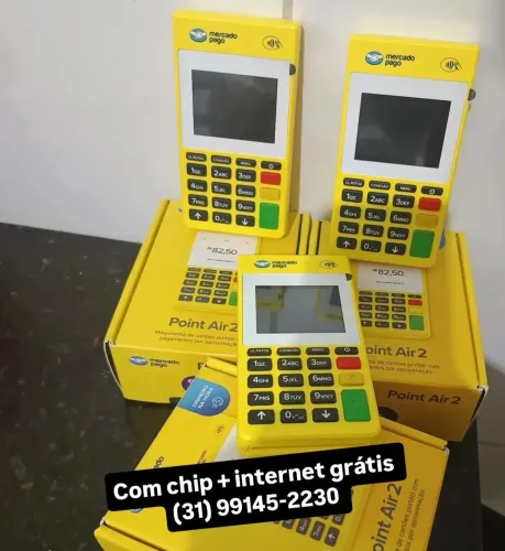 Maquininha de cartão point air2 moderna e direta