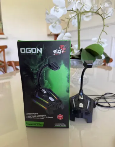 Microfone gamer de mesa