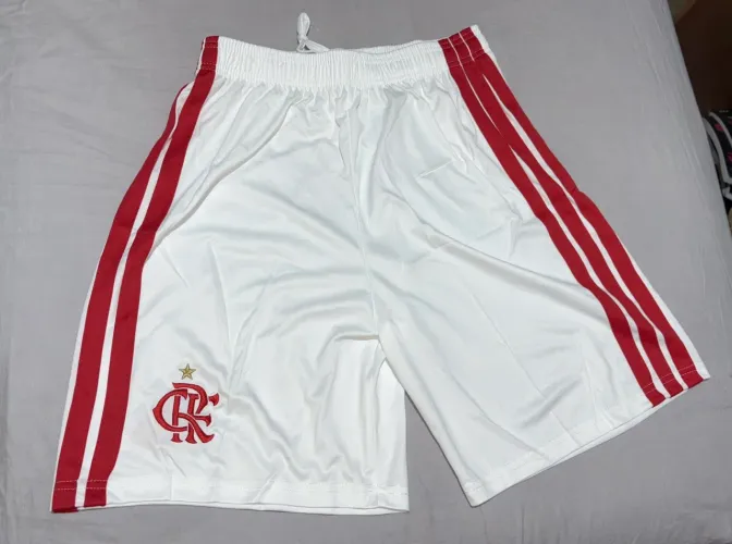 SHORT DO FLAMENGO BRANCO 2026 MASCULINO