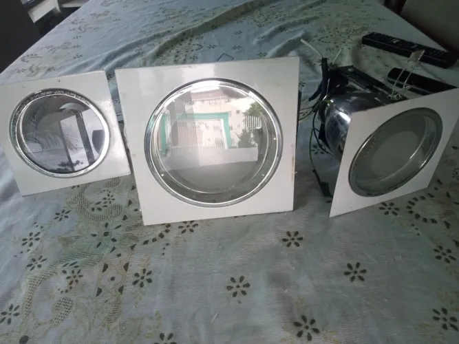 3 luminárias de embutir