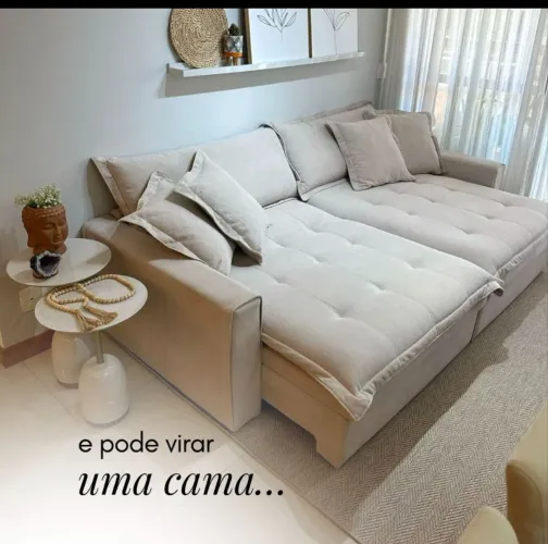 Sofá cama com baú D33