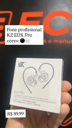 Fone profissional Kz Edx pro (lacrado)