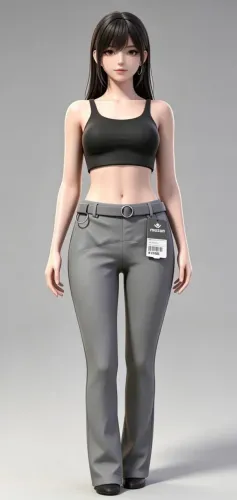 Calça longleg prada com cinto mocian 
