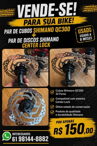 Par Cubos Shimano com os discos shimano.