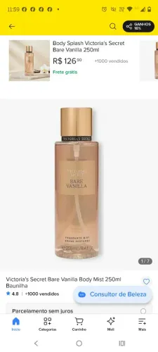 Body Splash Victoria Secrets
