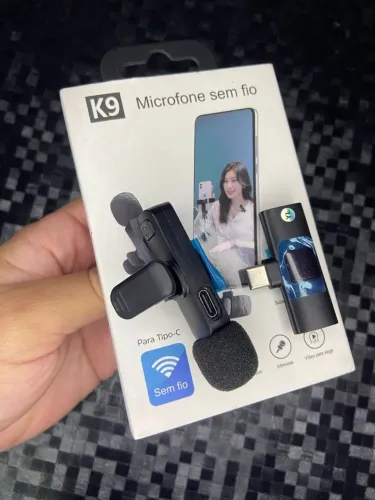 Microfone sem fio lapela - entrega grátis e rápida