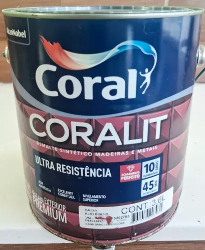 Vendo Tinta Esmalte Sintético de Cor Areia da Coral.
