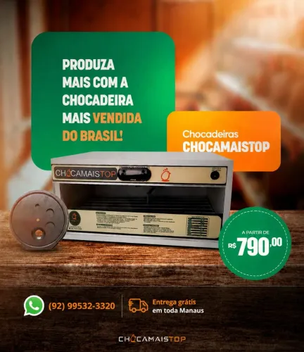 Chocadeira Chocamaistop Automática 56 e 72 Ovos