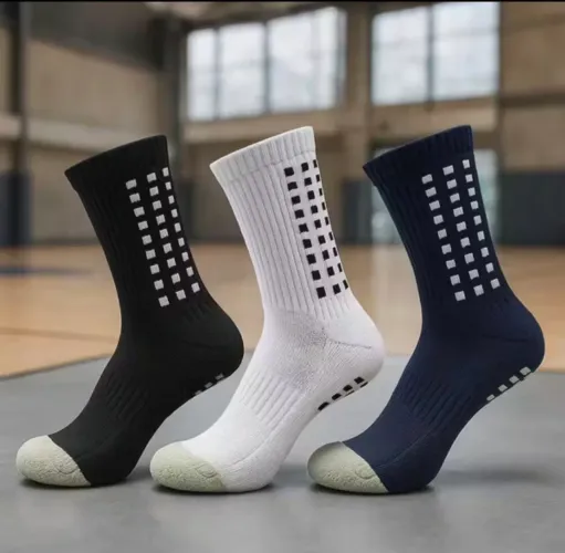 Meia Esportiva Antiderrapante Cano alto - Conforto, Segurança e Estilo