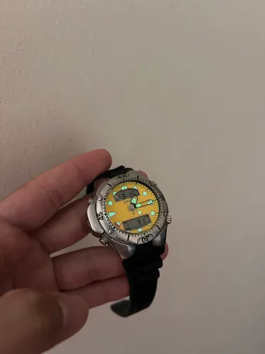 Citizen Aqualand Jp1060 Amarelo