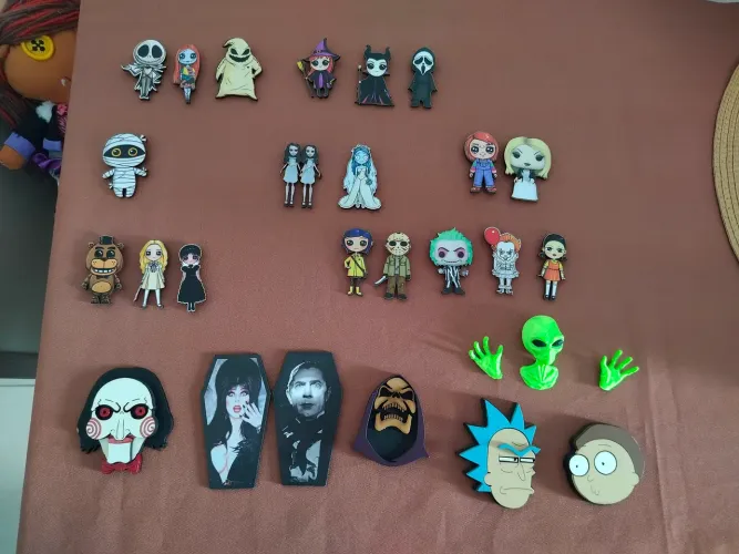 Lote de imãs de geladeira personalizados
