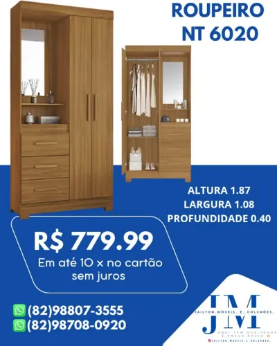SUPER PROMOÇÃO ROUPEIRO NT 6020