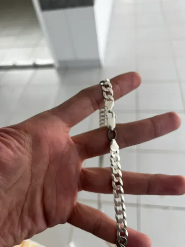 Vendo corrente de prata 8mm 925