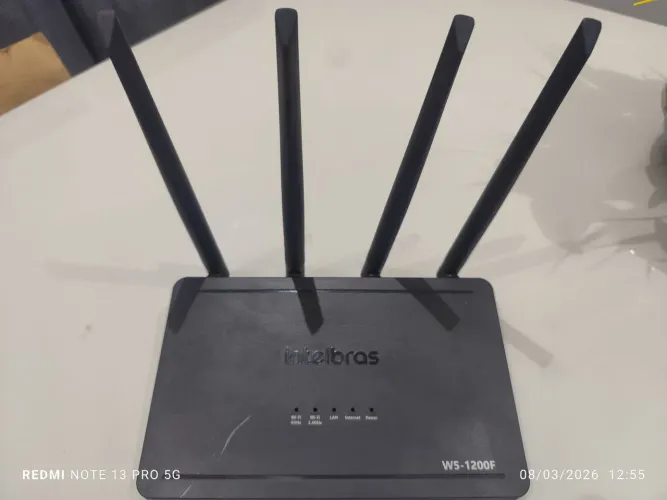 Roteador Wi-force W5 1200f Dual Band 4antenas Ipv6 Intelbras