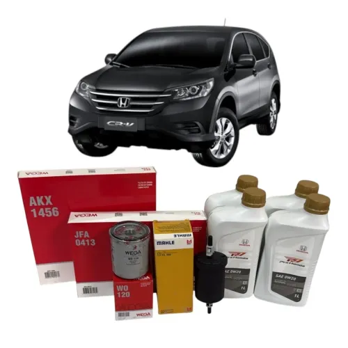Kit troca completa Honda crv 13/14 filtros 