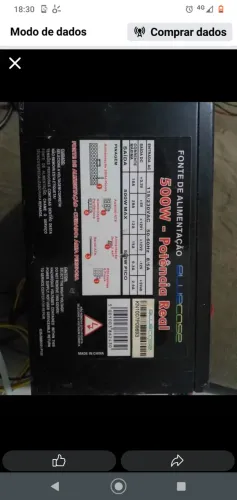 Fonte de alimentação bluecase
