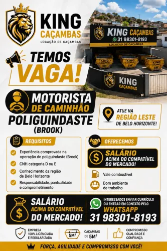 VAGA DE EMPREGO INÍCIO IMEDIATO !!