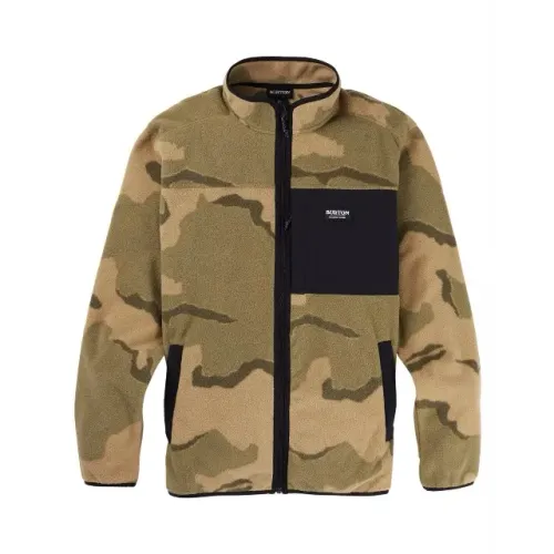 Jaqueta Fleece Burton Hearth Full-Zip Original Camuflada Masculina Tam. M