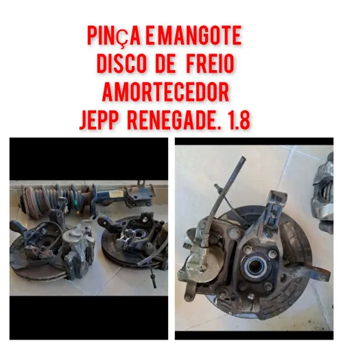 pinça  e mangote , disco de  freio e amortecedor <br>jepp renegade  1.8<br>