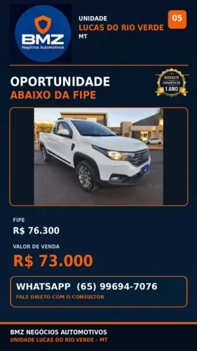 Fiat Strada Freedom 1.3 Flex 8V CS Plus 2022