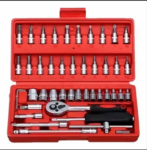 Kit de chaves catraca 46 peças 