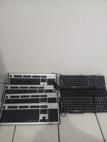 Lote Com 7 Teclados Para Computador PC - Positivo/ Multilaser