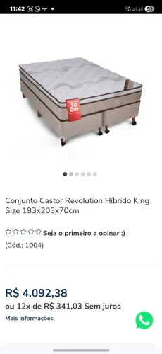 Cama BOX Castor. SOMENTE DINHEIRO OU PIX DIRETO COM O DONO