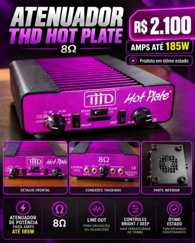 Atenuador THD Hot Plate 8 ohms