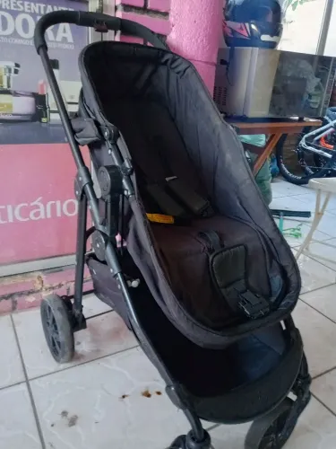 Carrinho de Bebê Galzerano Moisés Preto - Reclinável Confortável e em ótimo estado 599,00