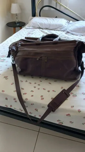 Bolsa grande Couro legítimo viagem