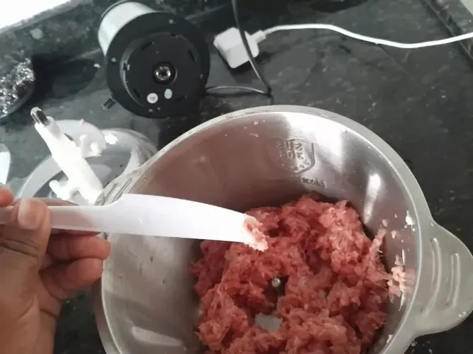 Moedor Elétrico Triturador Potente para Carne, Legumes e Temperos + Entrega gratis