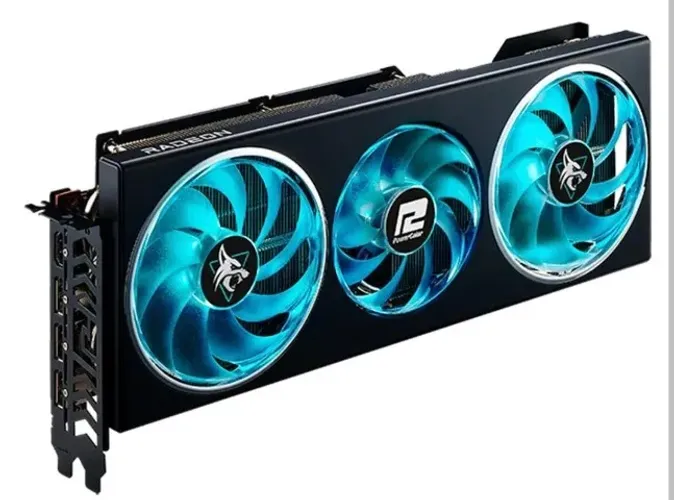 Placa de Vídeo RX 7700 XT Hellhound PowerColor AMD Radeon, 12GB GDDR6