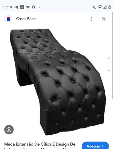 VENDO MACA ESTOFADA PARA EXTENSÃO DE CÍLIOS praticamente NOVA!<br>Maca linda e confortável