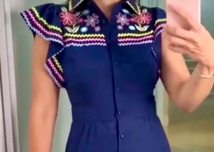 Vestido Midi Delight Bordado | Tam. 42 | Excelente Estado