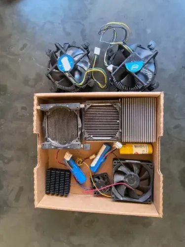 Lote de coolers e dissipadores