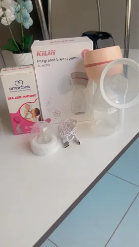 Bolsa de leite automática é uma manual de bride . E 6 pote para armazenar o leite materno 