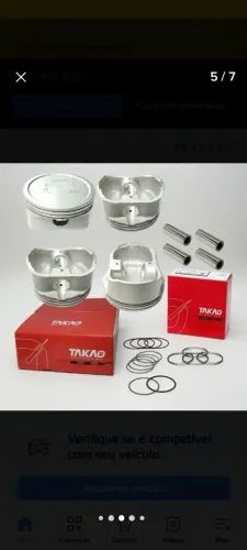 Pistão automotivo GM