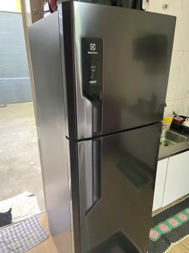 Geladeira BLACK INOX Eletrolux Frost Free TF71b duplex 480L