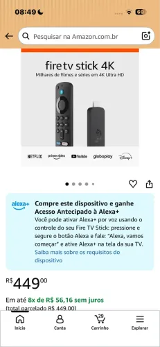 Aparelho Amazon + Alexa