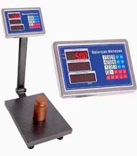 balança Digital 200kg Bivolt Bateria Plataforma de Chão 30x40cm Bivolt Bateria