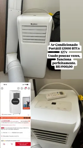 Ar Condicionado Portátil 12000 BTUs 127v