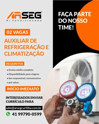 Auxiliar de climatização e refrigeração
