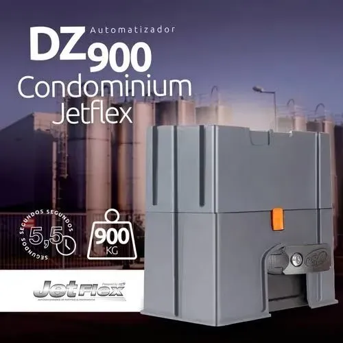 'Portão Eletrônico; DZ CONDOMINIUM JETFLEX PPA 900Kg 5,5 segundos.'