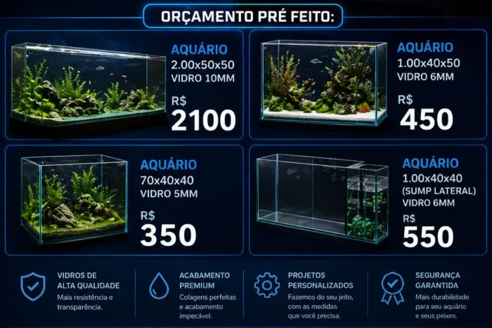 Aquários e Sump (sob encomenda)
